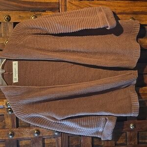 Zara Brown Cardigan Sweater